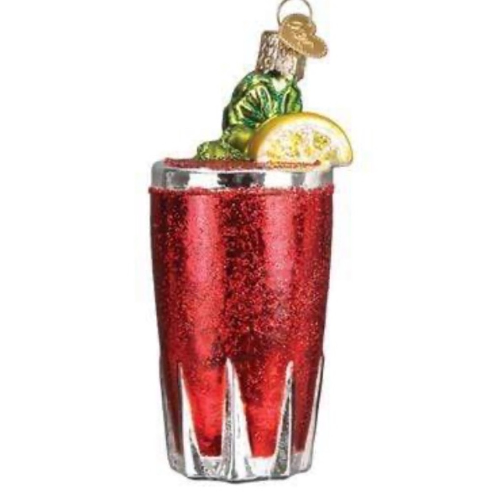 NWT - Bloody Mary Blown Glass Ornament - Old World Christmas